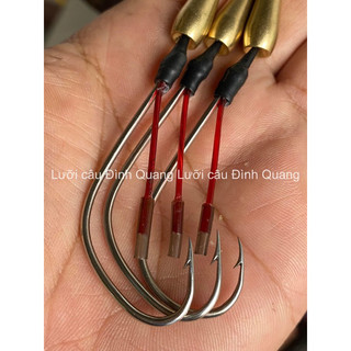 [ LƯỠI CÂU ĐÌNH QUANG ]LƯỠI CÂU CÁ LÓC MÓNG HEO ( THÉP TRẮNG 1,8 ly KHÔNG RỈ )