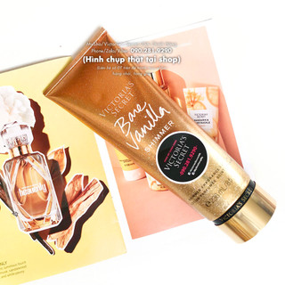 - Kem dưỡng thể toàn thân có Kim Tuyến - Bare Vanilla Shimmer, Hàng Mỹ có Bill