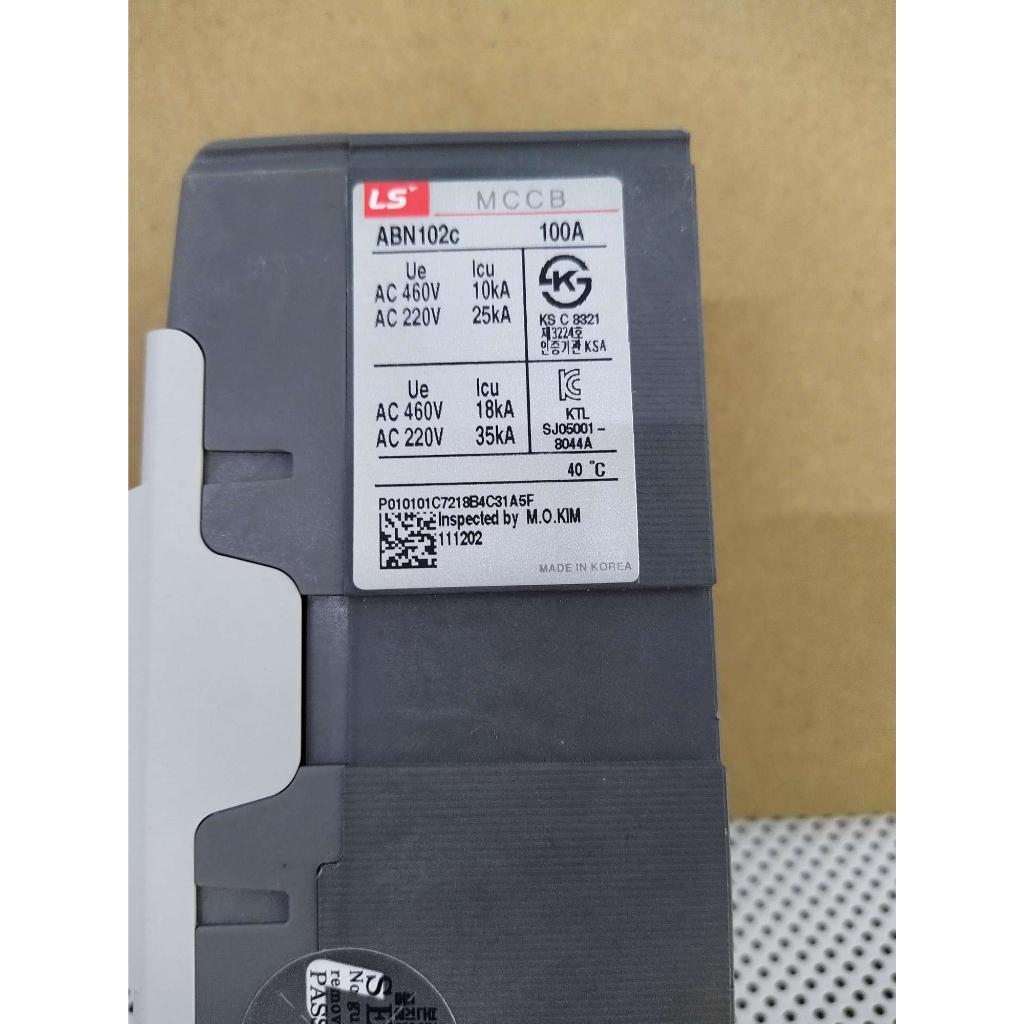 Aptomat MCCB 2 Pha LS, ABN102c 2P 100A, hãng LS- Made in Korea