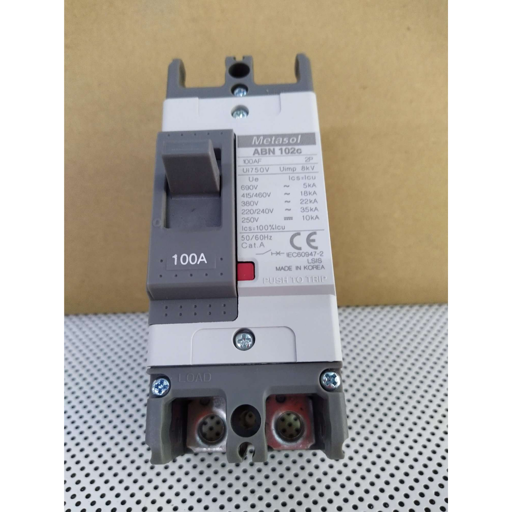 Aptomat MCCB 2 Pha LS, ABN102c 2P 100A, hãng LS- Made in Korea