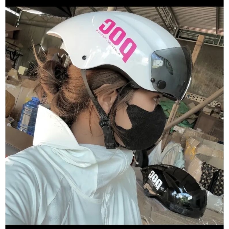 Nón P.O.C đuôi nhọn nón trơn lên tem