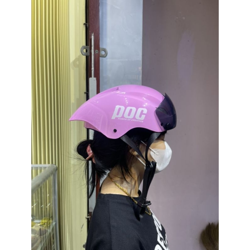 Nón P.O.C đuôi nhọn nón trơn lên tem