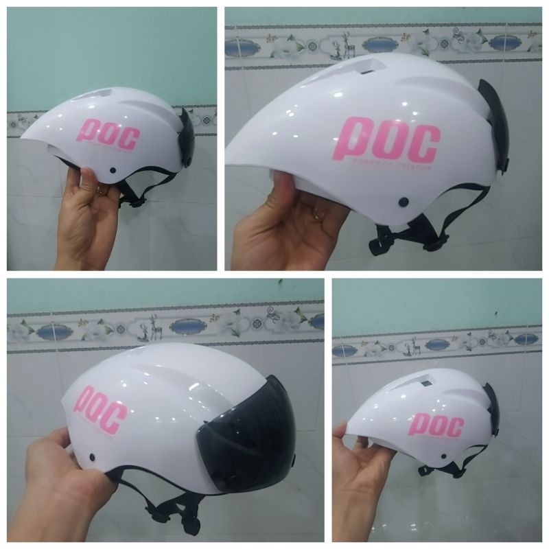 Nón P.O.C đuôi nhọn nón trơn lên tem