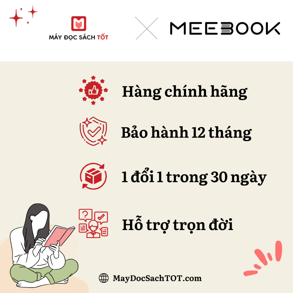 Máy đọc sách Meebook M6, Mới Nguyên Seal