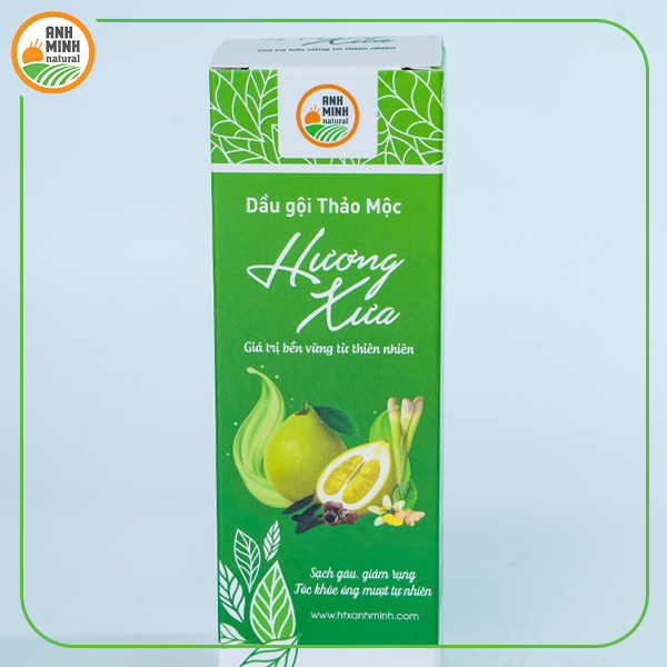 Dầu Gội Thảo Mộc Hương Xưa Với Bồ Kết Và Thảo Mộc Cô Đặc - Giảm Gàu, Rụng, Nấm Ngứa, Kích Thích Mọc Tóc
