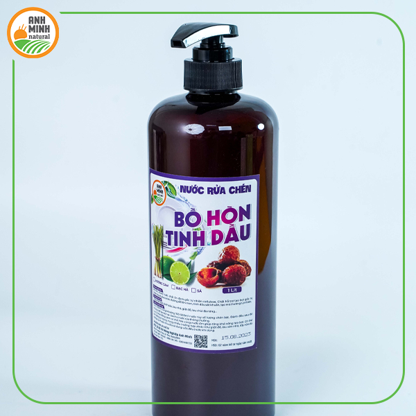Nước Rửa Bát Chiết Xuất Bồ Hòn, Chanh, Sả Anh Minh -1 lit