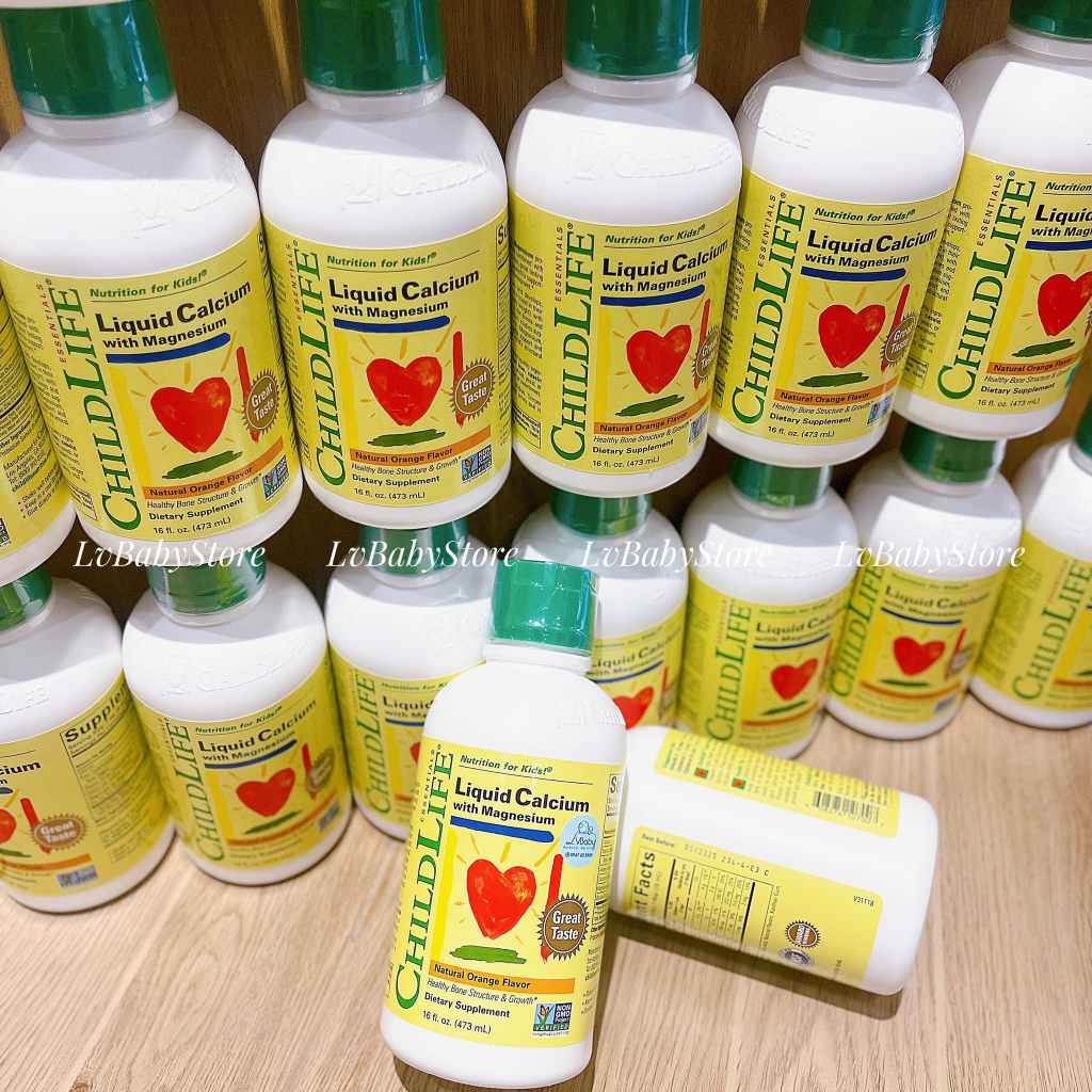 Liquid Calcium Childlife - Canxi sữa cho bé từ 6m+