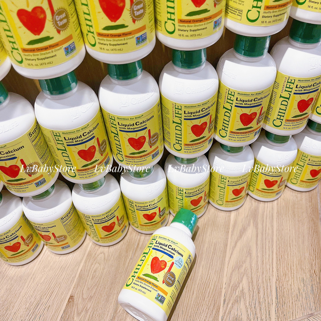 Liquid Calcium Childlife - Canxi sữa cho bé từ 6m+