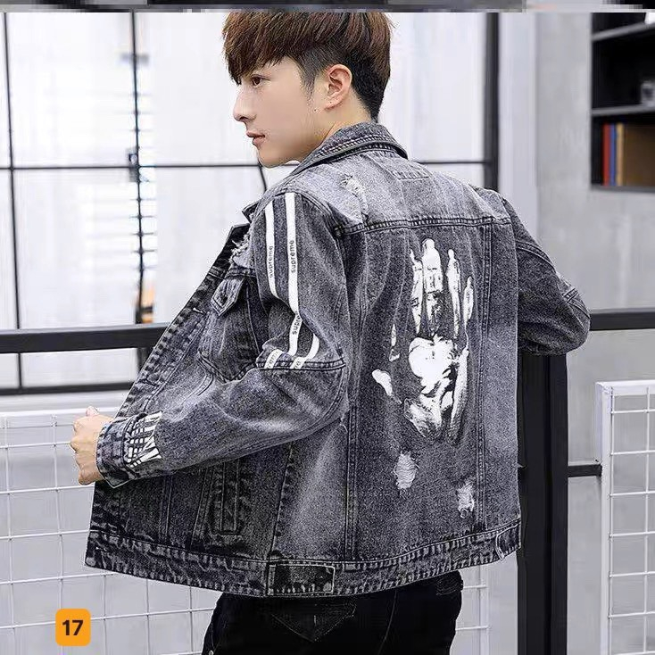 $ 8 mẫu áo khoác jean nam cao cấp bao chất lượng phong cách trẻ năm 2023 bao đẹp chất lượng.