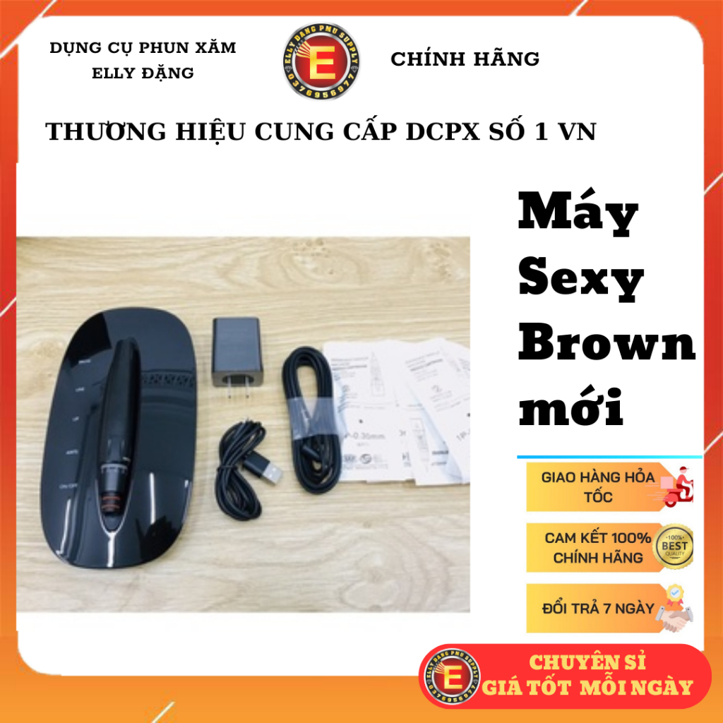 Máy sexy Brown mẫu mới dùng kim Biomasser, Máy Phun xăm kỹ thuật số SEXY BROW Mẫu Mới chính hãng 100%