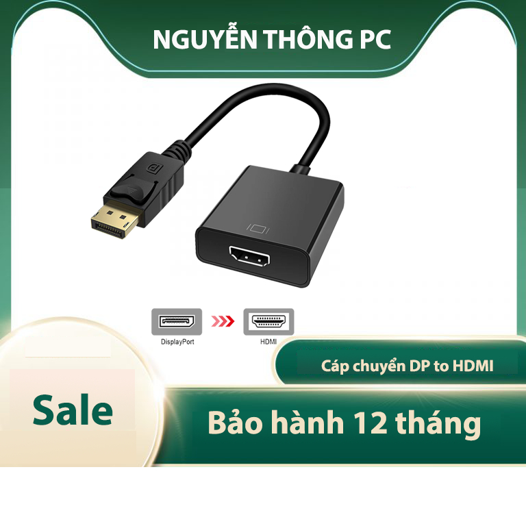 Cáp chuyển Displayport sang HDMI 4k 2k 25cm  40362