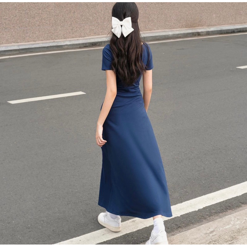 🎏 𝐍𝐄𝐖 𝐈𝐍 - Rabutan maxi dress ✨ ĐẦM MAXI THUN BASIC