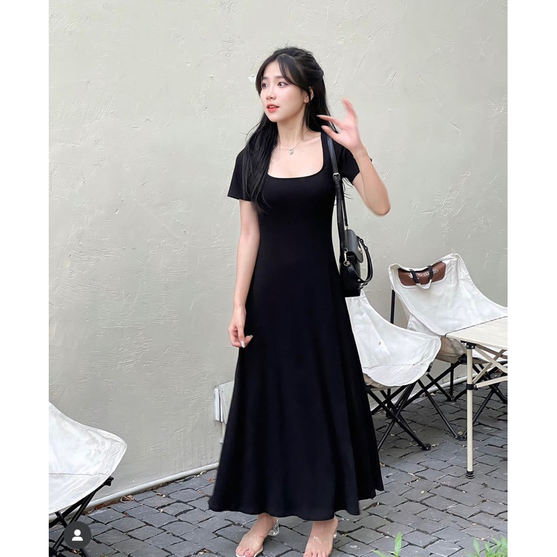 🎏 𝐍𝐄𝐖 𝐈𝐍 - Rabutan maxi dress ✨ ĐẦM MAXI THUN BASIC