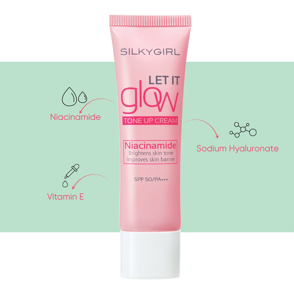 Kem Lót Nâng Tông Silkygirl Let It Grow Tone Up Cream 25ML