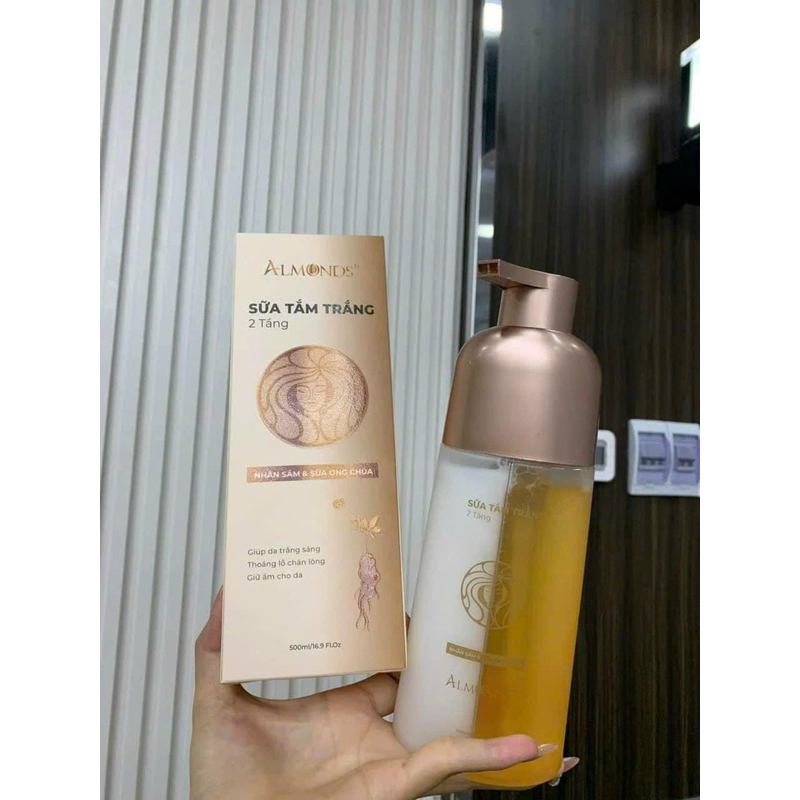 Sữa  tắm  trắng 2 tầng chính hãng AlmondsSl có hạn