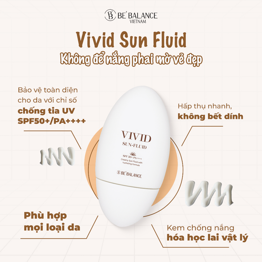 Kem chống nắng Be'Balance Vivid Sun Fluid