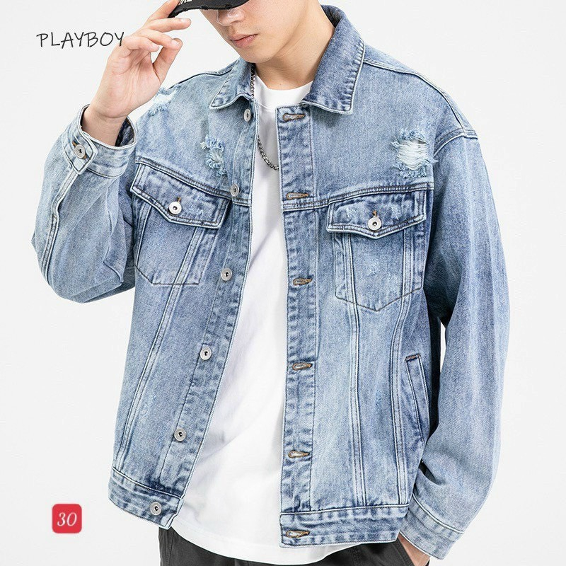 $ 8 mẫu áo khoác jean nam cao cấp trẻ trung dễ phối đồ Fashion năm 2020 hàng chuẩn shop VNXK bao đẹp chất lượng