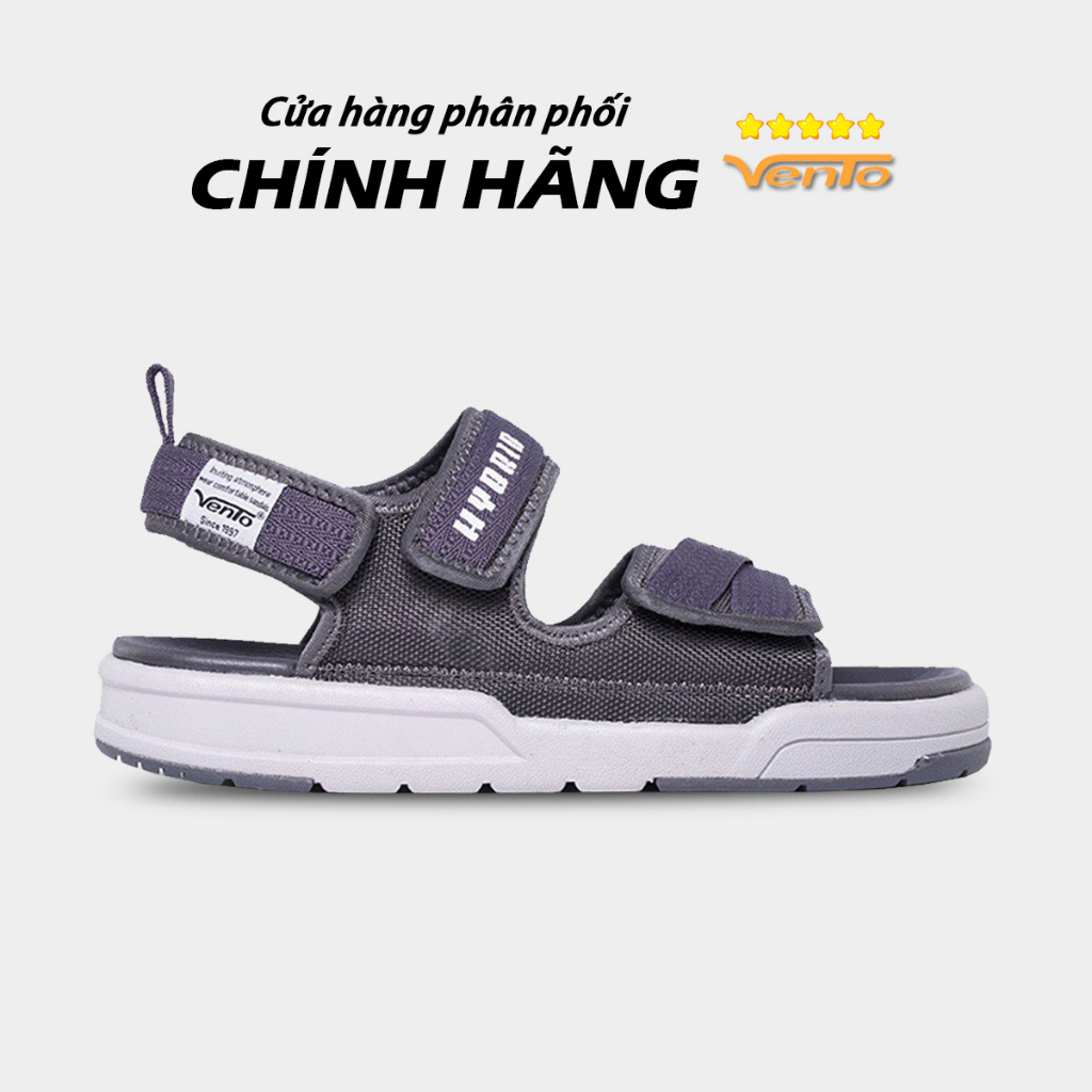 Giày Sandal [VENTO CHÍNH HÃNG] Sandal Vento Quai Ngang UNISEX SD10035 Xám
