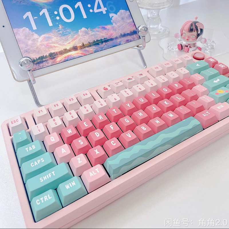 Keycap Watermelon XDA Profile chất liệu PBT dyesub dùng trên nhiều layout bàn phím cơ - Polabe Store