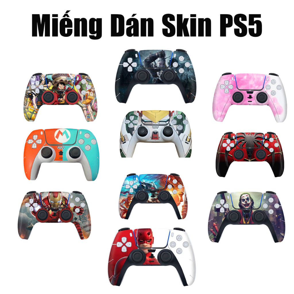 ❤Phụ Kiện Tay Cầm PS5 ❤Miếng Dán, Skin Dán Cao Cấp Bảo Vệ Tay Cầm T28 / P4 Plus