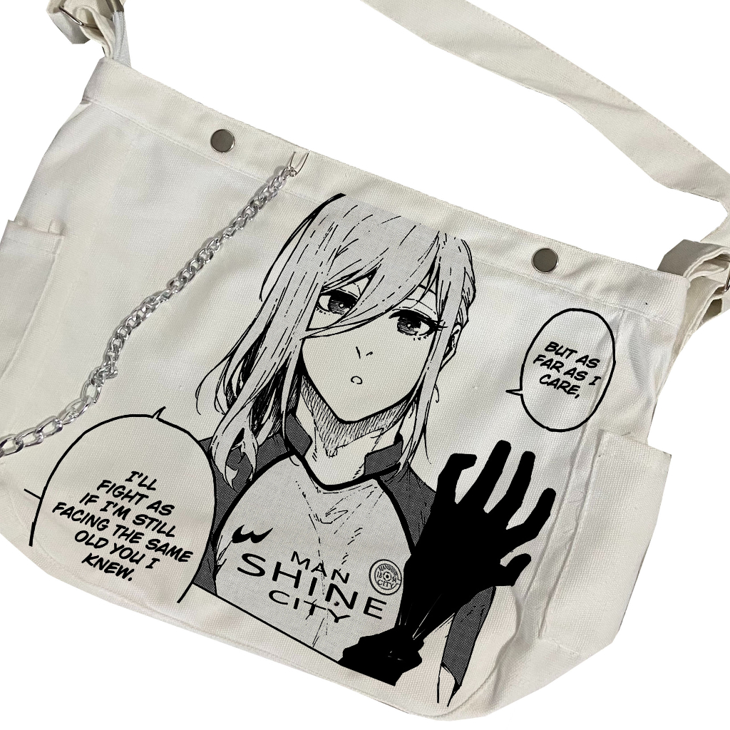 Túi Đeo Chéo Hyoma Chigiri BLUE LOCK họa tiết Punk Canvas