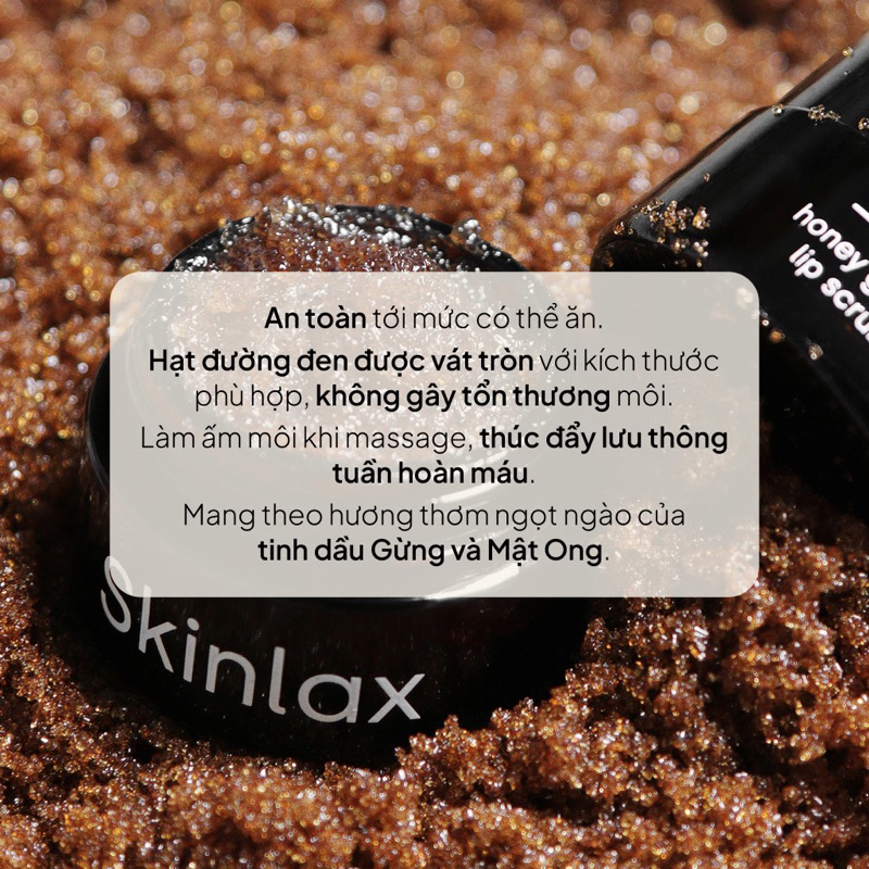 Tẩy Da Chết Môi Mật Ong Gừng SKINLAX 20g