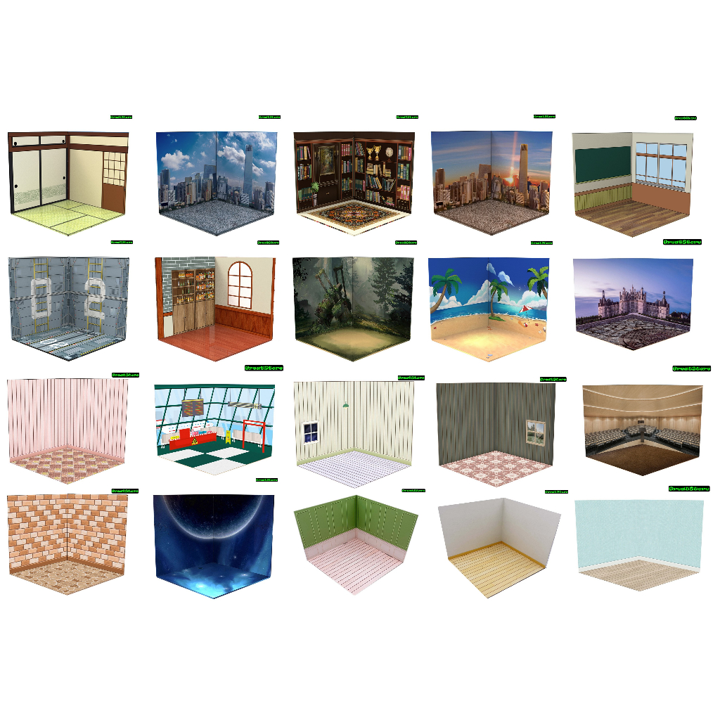 Phông nền  cho mô hình FIGMA  , Nendroi  19x19x19 cm