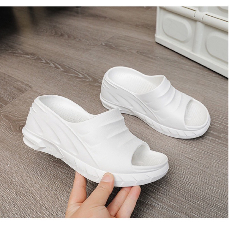 Dép xuồng nữ đế cao 7cm EVA cao cấp siêu tôn dáng màu sắc trang nhã