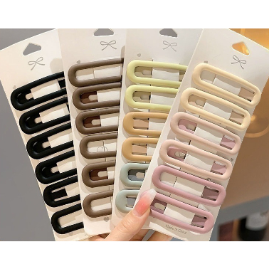 Set 6 Kẹp BB ​​màu Morandi mới