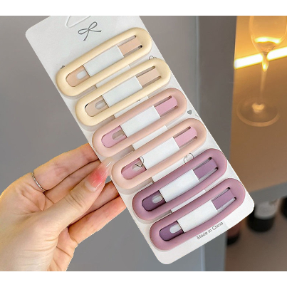 Set 6 Kẹp BB ​​màu Morandi mới