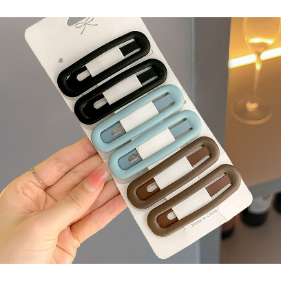 Set 6 Kẹp BB ​​màu Morandi mới