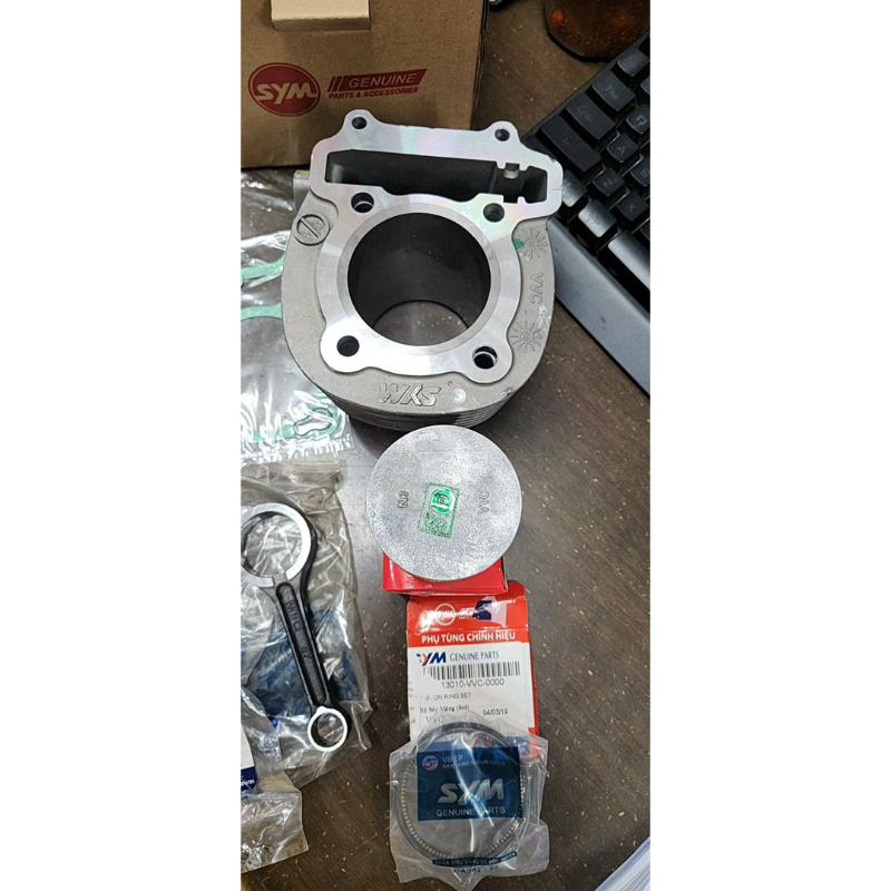 Pít tông + bạc xe Shark 170cc mã VVC