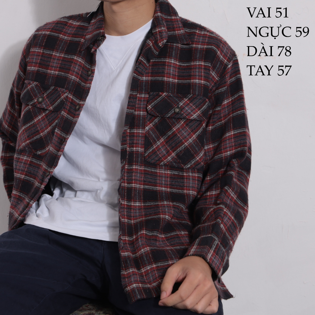 ÁO JACKET FLANNEL UNI-QLO - secondhand  - COBvintage JACKET