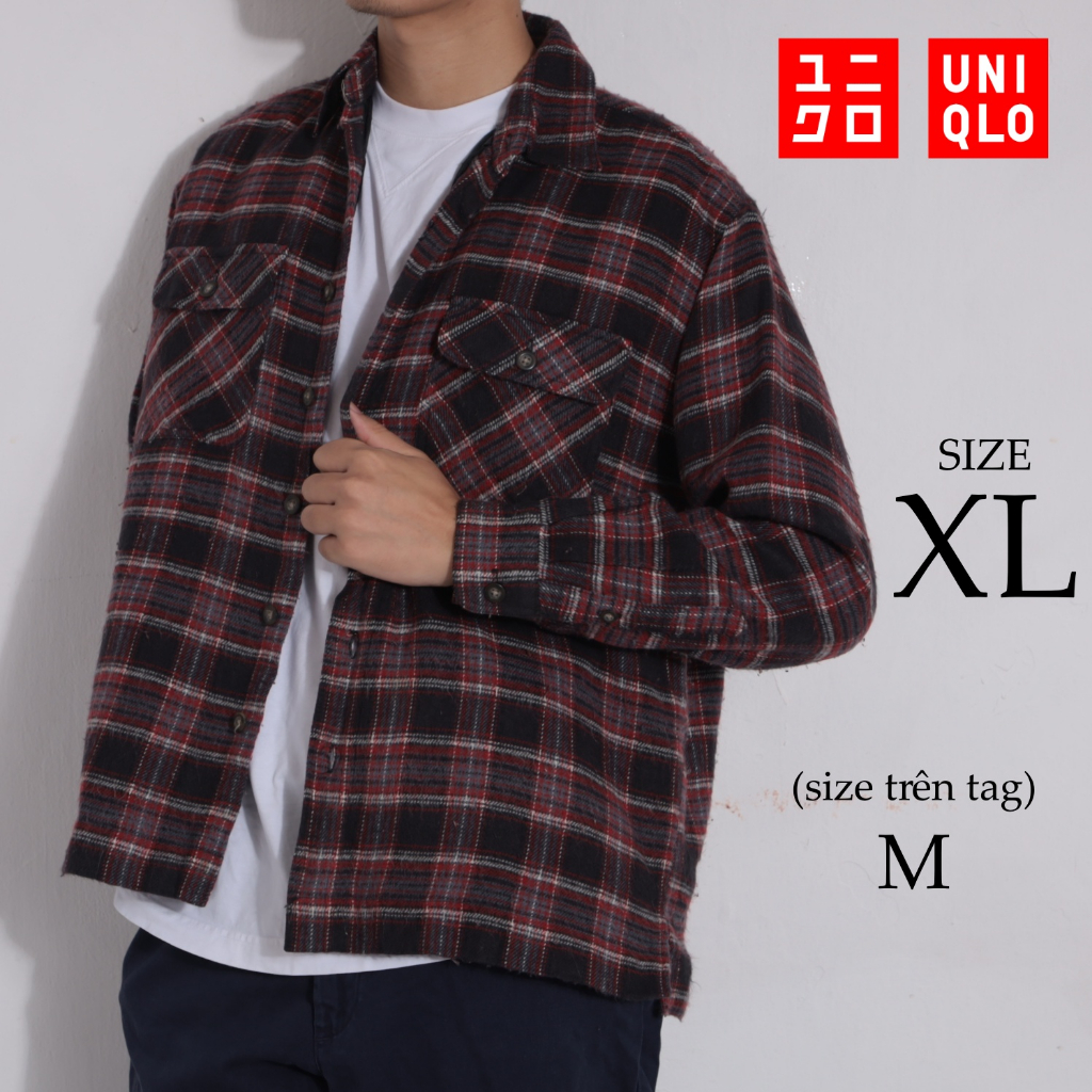ÁO JACKET FLANNEL UNI-QLO - secondhand  - COBvintage JACKET