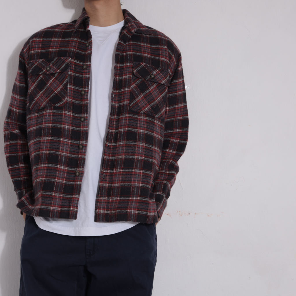 ÁO JACKET FLANNEL UNI-QLO - secondhand  - COBvintage JACKET