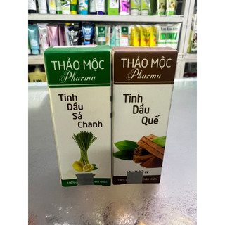 Tinh Dầu Sả Chanh, Quế Thảo Mộc Pharma 10ml
