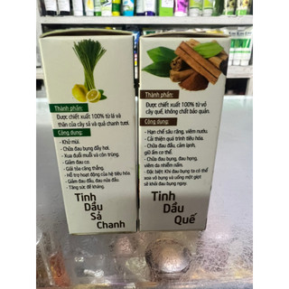 Tinh Dầu Sả Chanh, Quế Thảo Mộc Pharma 10ml