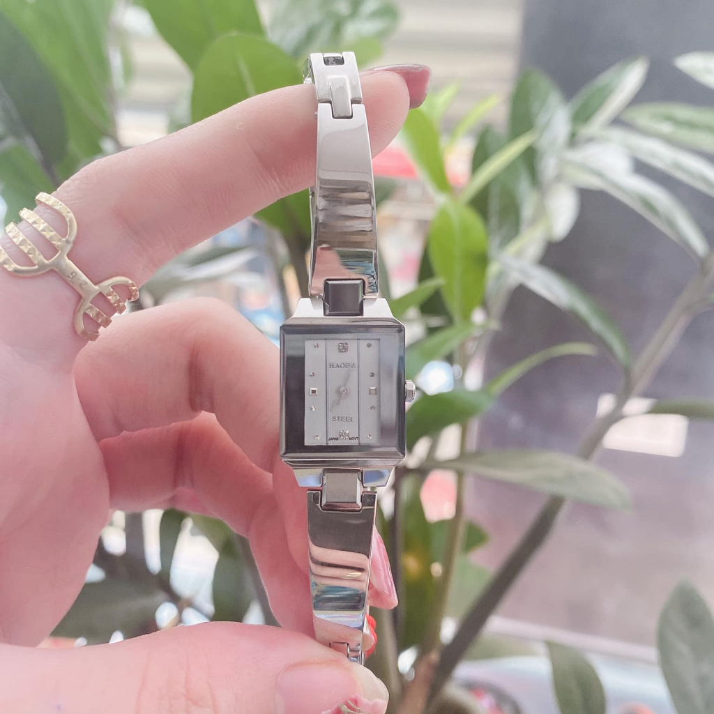 Đồng Hồ Nữ Haoba Japan Watch Mặt Nhỏ Dây Thép Đúc Đặc Không Gỉ Chống Nước Tốt Bảo Hành 12 Tháng