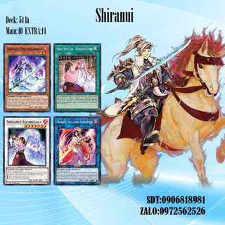 Bài yugioh - bộ 54 lá bài shiranui - card game vn giá rẻ