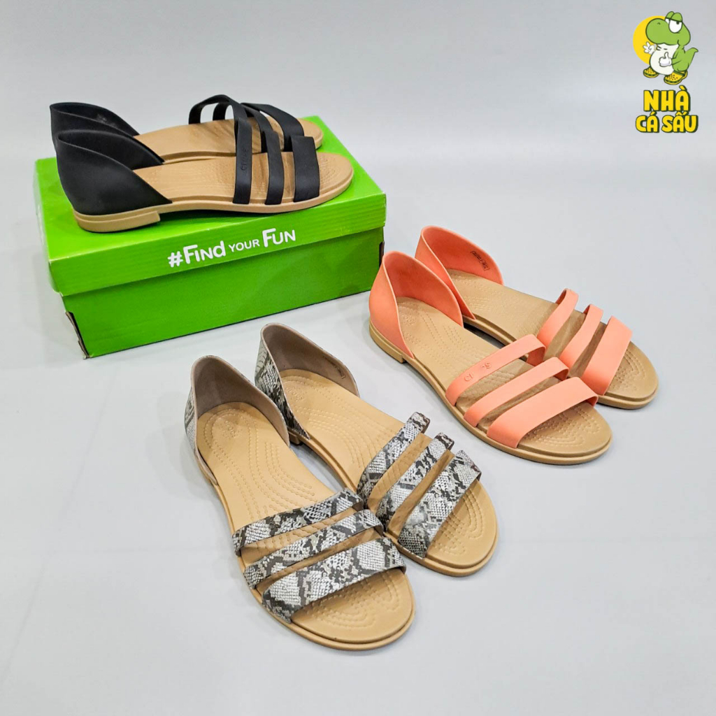 (Ảnh thật) Sandal xỏ crocs tulum nữ cao cấp