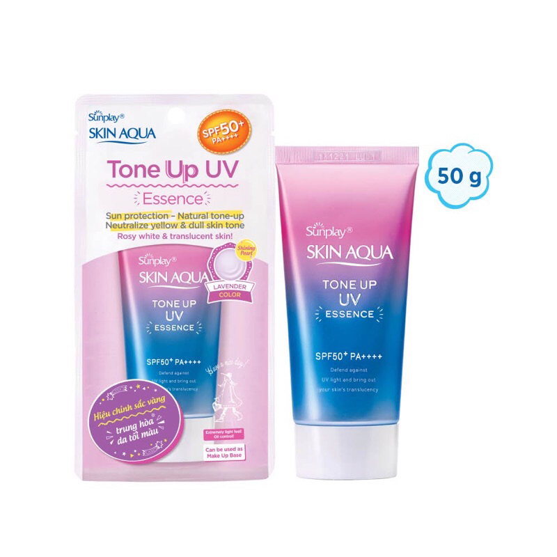 Kem chống nắng Sunplay Skin Aquar Tone Up UV 50g chống nắng nâng tone giúp bạn xinh hơn dưới ánh nắng vàng