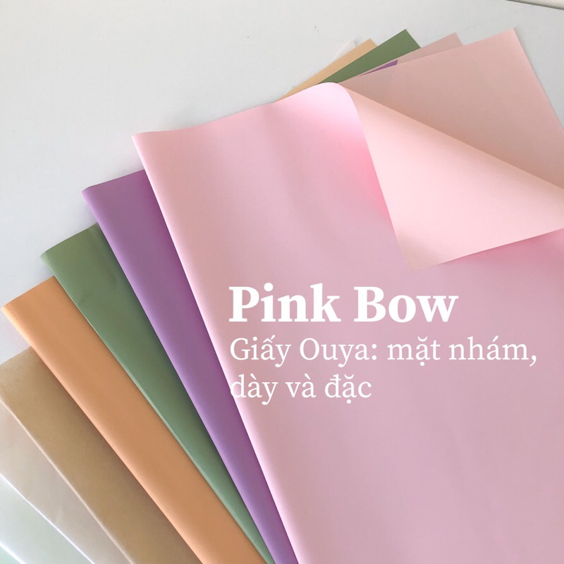 Giấy Ouya, Sydney gói Hoa quả/ Hộp quà tặng/ Trang trí tiệc tùng phòng ốc đủ màu Pastel Vintage size 58x58cm 50x70cm