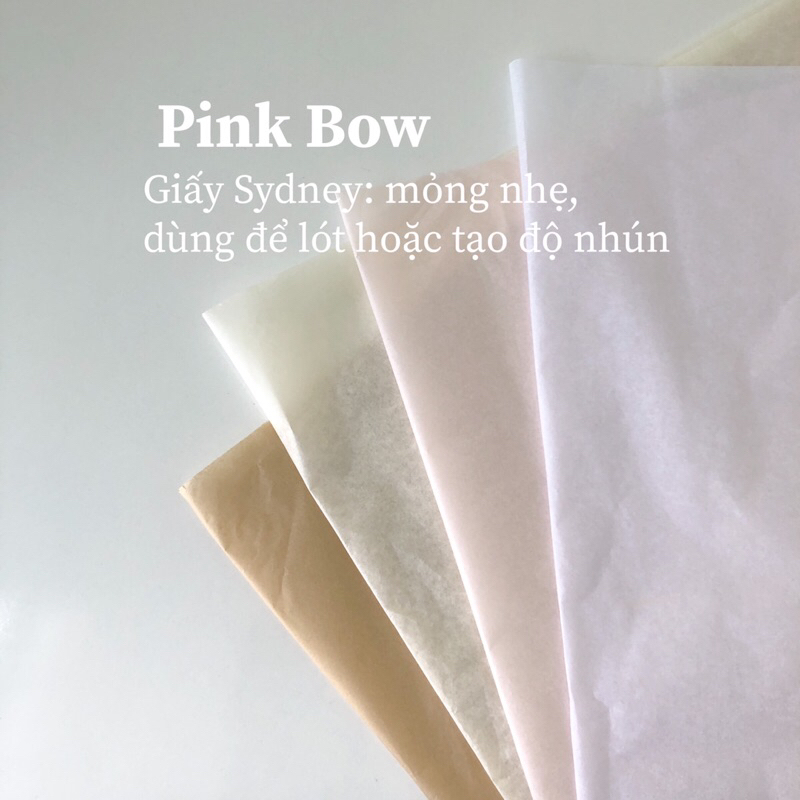 Giấy Ouya, Sydney gói Hoa quả/ Hộp quà tặng/ Trang trí tiệc tùng phòng ốc đủ màu Pastel Vintage size 58x58cm 50x70cm