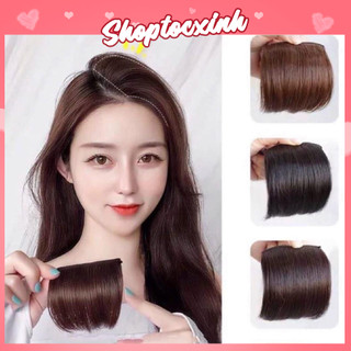 Tóc kẹp phím phồng, giả kẹp dệt bằng tay làm từ tóc thật 1 kẹp ghim, giá của 1 bên