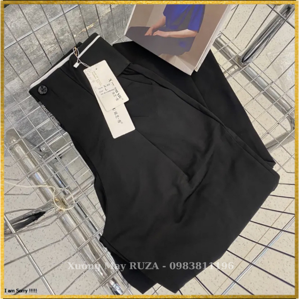 Quần Bigsize nữ 42kg - 82kg Form baggy cạp cao 10cm chất umi co giãn 4 chiều