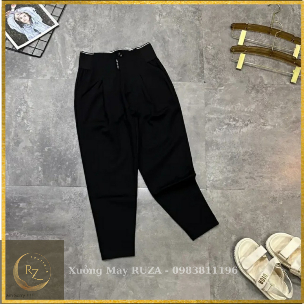 Quần Bigsize nữ 42kg - 82kg Form baggy cạp cao 10cm chất umi co giãn 4 chiều