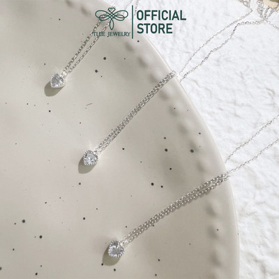 Dây chuyền bạc nữ TLEE tim đá sáng mini nữ tính TLEE JEWELRY D0208