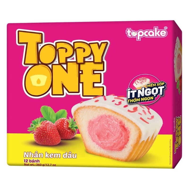 Bánh Top cake - socola hộp 12 cái 360g