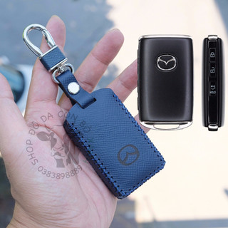 Bao da chìa khoá mazda3, mazda CX3, CX30, CX8 2022, new CX5 2024, mazda 2 2023 mẫu mới handmade da thật 003