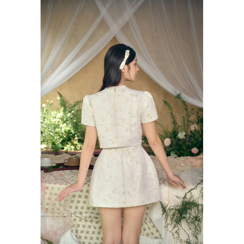 CÉLESTE - Chân váy gấm Joyce Skirt